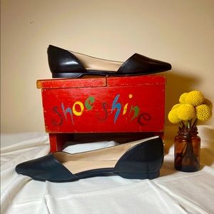 Black Pointed Cole Haan Flats